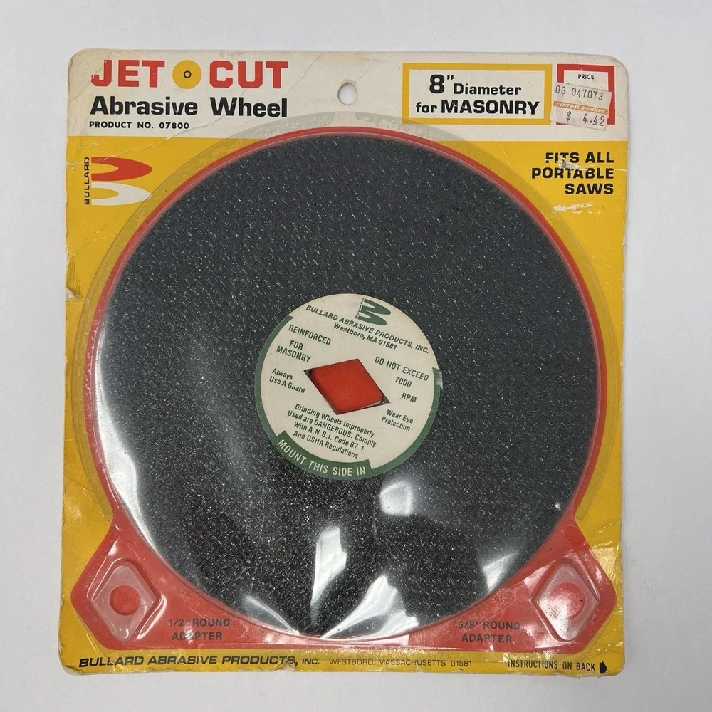 Jet Cut Abrasive Wheel 8
